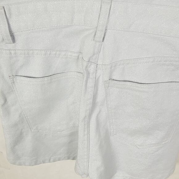 New Zara shimmer blue denim romper size XS futuristic summer glam - Picture 5 of 9